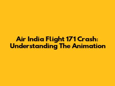 Air India Flight 171 Crash: Understanding The Animation