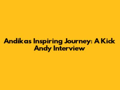 Andika's Inspiring Journey: A Kick Andy Interview