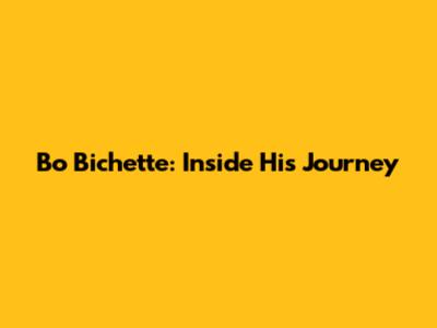 Bo Bichette: Inside His Journey