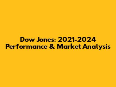 Dow Jones: 2021-2024 Performance & Market Analysis