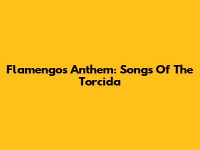 Flamengo's Anthem: Songs Of The Torcida