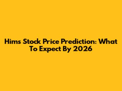 Hims Stock Price Prediction: What To Expect By 2026