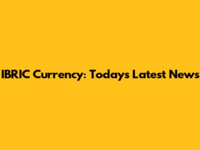 IBRIC Currency: Today's Latest News