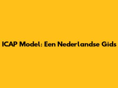 ICAP Model: Een Nederlandse Gids