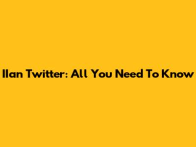 IIan Twitter: All You Need To Know