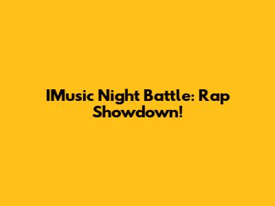IMusic Night Battle: Rap Showdown!