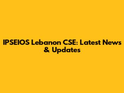 IPSEIOS Lebanon CSE: Latest News & Updates