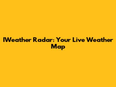 IWeather Radar: Your Live Weather Map