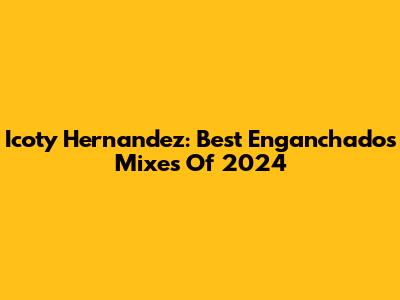 Icoty Hernandez: Best 'Enganchados' Mixes Of 2024