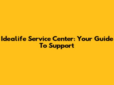 Idealife Service Center: Your Guide To Support