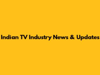 Indian TV Industry News & Updates