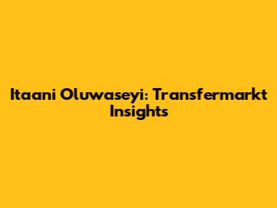 Itaani Oluwaseyi: Transfermarkt Insights