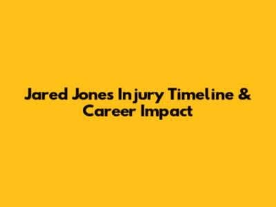 Jared Jones' Injury Timeline & Career Impact