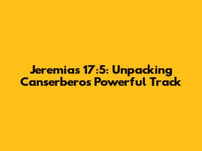 Jeremias 17:5: Unpacking Canserbero's Powerful Track