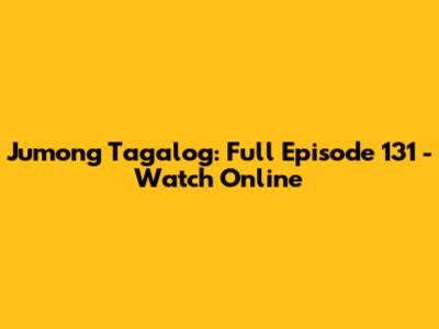 Jumong Tagalog: Full Episode 131 - Watch Online