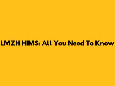LMZH HIMS: All You Need To Know