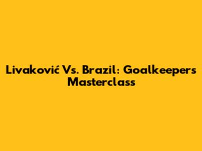 Livaković Vs. Brazil: Goalkeeper's Masterclass