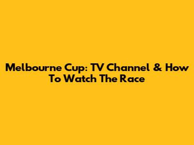 Melbourne Cup: TV Channel & How To Watch The Race