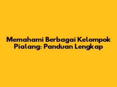 Memahami Berbagai Kelompok Pialang: Panduan Lengkap