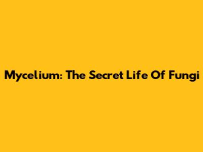 Mycelium: The Secret Life Of Fungi