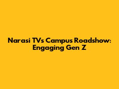 Narasi TV's Campus Roadshow: Engaging Gen Z