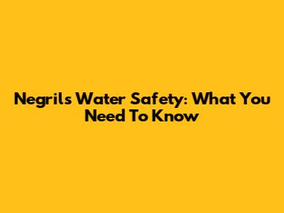 Negril's Water Safety: What You Need To Know