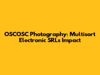 OSCOSC Photography: Multisort Electronic SRL's Impact