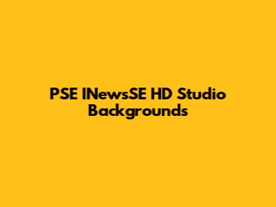 PSE INewsSE HD Studio Backgrounds