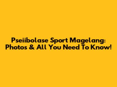 Pseiibolase Sport Magelang: Photos & All You Need To Know!