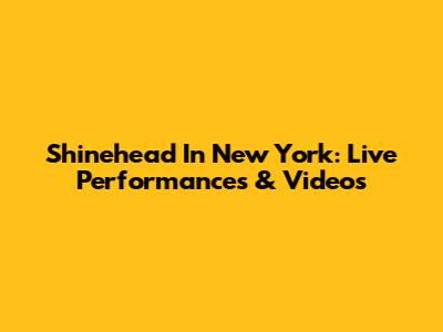 Shinehead In New York: Live Performances & Videos