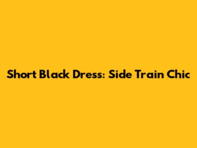 Short Black Dress: Side Train Chic