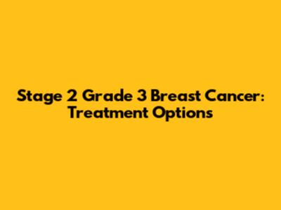 Stage 2 Grade 3 Breast Cancer: Treatment Options