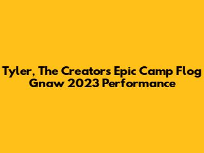 Tyler, The Creator's Epic Camp Flog Gnaw 2023 Performance