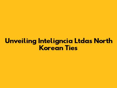 Unveiling Inteligncia Ltda's North Korean Ties
