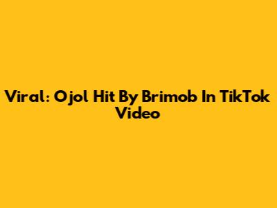 Viral: Ojol Hit By Brimob In TikTok Video