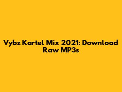 Vybz Kartel Mix 2021: Download Raw MP3s