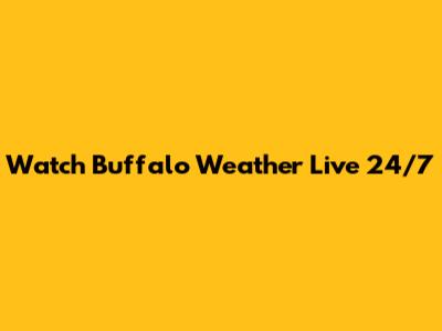 Watch Buffalo Weather Live 24/7