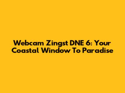 Webcam Zingst DNE 6: Your Coastal Window To Paradise