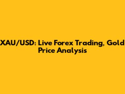 XAU/USD: Live Forex Trading, Gold Price Analysis