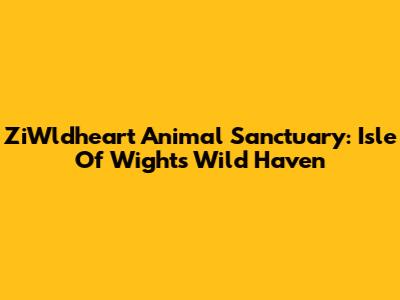 ZiWldheart Animal Sanctuary: Isle Of Wight's Wild Haven